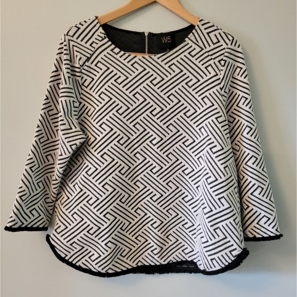 W5 Black & White Top